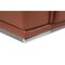 Homeroots 73in Orange and Silver Italian Leather Power Reclining Loveseat 720520 - alternate 6