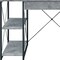 Homeroots 47" Gray and Black Computer Desk 491448 - alternate 5