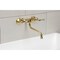 Kingston Brass Double-Handle Wall Mount Bathroom Faucet, Brushed Brass KS315SB - alternate 4