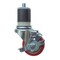 Service Caster 3.5'' SS Red Poly Swivel 1-7/8'' Expanding Stem Caster with Brake SCC-SSEX20S3514-PPUB-RED-TLB-178 - alternate 1