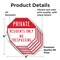 Signmission Private Residents Only No Trespassi, 4 inch X 4 inch, Vinyl Decal, 5PK OC-D-5PACK-4-133 - alternate 2