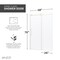 Anzzi Madam Series 48'' by 76'' Frameless Sliding Shower Door in Brushed Gold W/Clear Glass SD-AZ13-01BG - alternate 7