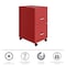 Space Solutions 14.25 in W 2 Drawer Mobile Vertical File Cabinet, Lava Red 24410 - alternate 7