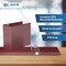 Davis Group Easyview Premium, Angle D Ring, Customizable, View Binder, (Burgundy, 5"), PK4 8407-08-04 - alternate 5