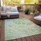 Homeroots 10' X 14' Sage And Ivory Abstract Washable Indoor Outdoor Area Rug 614268 - alternate 6