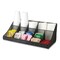 Mind Reader Network 11-Compartment Coffee Cup and Condiment Countertop Organizer, 9.5 x 17.88 x 6.63, Black COMORGMESH-BLK - alternate 9