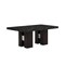 Homeroots 70" Black Faux Marble and Wood Double Pedestal Base Dining Table 564892 - alternate 11