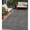Homeroots 5' X 8' Charcoal And Gray Abstract Washable Indoor Outdoor Area Rug 594924 - alternate 1