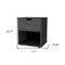 Homeroots 20" Gray Wood One Drawer Nightstand 553687 - alternate 10