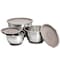 Martha Stewart 3 Piece Stainless Steel Mixing Bowl Set with Lids in Taupe 129078.06 - alternate 7