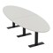 Skutchi Designs 8 Person Conference Table With Power Unit | 10' Oval Table | Harmony Series HAR-OVL-48X120-T.BK-U779-NA - alternate 1