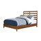 Homeroots Brown Slat Back Solid Wood California King Bed Frame 524798 - alternate 3