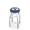 Holland Bar Stool Co 25" Chrome Brigham Young Swivel Bar Stool, Accent Ring L8C3C25BrigYn - alternate 1