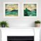 Homeroots Set Of Two Lake or Sunshine 1 White Framed Print Wall Art, 2PK 406025 - alternate 2