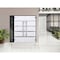 Vdomdoors Steel Double Doors Deux 1105 Black Enamel Sidelight Exterior Window Stainless Inserts Double Modern DEUX1105DEXD-BLK-RH-W72+16 x H80 - alternate 4