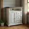 Homeroots 39" Off White Solid Wood Three Drawer Gentlemans Chest 524573 - alternate 1