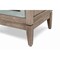 Homeroots 28" Brown And Green Solid Wood Square Distressed Carved Geometric Two Drawer Nightstand w/ USB Port 571347 - alternate 7