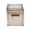 Baxton Studio Nevio Vintage Weathered White Canvas Storage Trunk 253-14073-ZORO - alternate 8