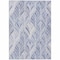 Homeroots 10' X 14' Denim Blue And Sky Blue Geometric Washable Indoor Outdoor Area Rug 589217 - alternate 6