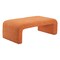 Homeroots 50in Orange Fabric and Plastic Upholstered Bench 668863 - alternate 7