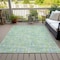 Homeroots 3' X 5' Mint Green Blue And Beige Abstract Washable Indoor Outdoor Area Rug 602569 - alternate 7
