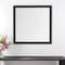 Homeroots 40" Gray Square Wood Framed Accent Mirror 564646 - alternate 1