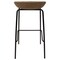 Leisuremod Servos Barstool with Upholstered Faux Leather Seat and Powder Coated Iron Frame, Sand Brown SSBL-18LBR - alternate 6