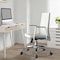 Leisuremod Aleen Office Chair in Upholstered Leather and Iron Frame with Swivel and Tilt, White AO19WL - alternate 8