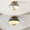 Jonathan Y Paulina 8.5" 1-Light Classic Industrial Iron LED Flush Mount, Gray/Gold Painting JYL1327C - alternate 6