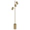 Homeroots 65" Brass Three Light Tree Floor Lamp With Brass Metal Cylinder Shade 523592 - alternate 8