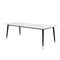 Homeroots 91" White and Black Marble and Metal Dining Table 534371 - alternate 5