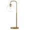 Homeroots 27" Brass Metal Arched Table Lamp With Clear Globe Shade 524398 - alternate 1