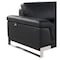 Homeroots 73in Black and Silver Italian Leather Loveseat 720504 - alternate 7