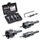 Powertec Heavy-Duty Carbide Hole Saw Kit, Spring-Loaded Pilot Drill Bit, 7/8in, 1-1/8in, 1-3/8in Cutter 14909 - alternate 1