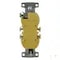 Hubbell Wiring Device-Kellems Straight Blade Receptacle, 5-15R, 15 A, 125V AC, 2 Pole, 3 Wire, Surface Mount, Grounded DR15STITR - alternate 5