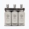 Amenie Lavender Mint Aquamenities 3 Chamber Refillable Dispenser, Polished Stainless Steel ASP300KIT-AmenieLM - alternate 1