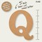 Plaid MDF Letter, Q, 5 Inch, 12PK 63570 - alternate 5