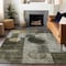Homeroots 8' X 10' Taupe Gray And Charcoal Geometric Washable Indoor Outdoor Area Rug 604351 - alternate 7