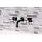 Kingston Brass Double-Handle Wall Mount Bathroom Faucet, Matte Black KS6120NX - alternate 4
