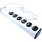Wiremold Outlet Strip, Switched, Medical Grade, 6 5-15R, 5-15P, 6 ft., White ULM6-6 - alternate 1
