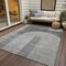Homeroots 10' X 14' Gray Silver And Charcoal Geometric Washable Indoor Outdoor Area Rug 582721 - alternate 5