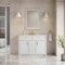 James Martin Vanities Bellshire 48" Single Vanity, Bright White w/ 3 CM White Zeus Silestone Top 660-V48-BW-3WZ - alternate 5