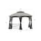 Sunjoy 14.7 ft. x 14.7 ft. 2-tone Gray Hexagon Steel Gazebo with 2-tier Dome Roof A101011200 - alternate 6