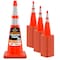 Xpose Safety 36 Inch Orange Traffic Cones with 6in and 4in Collars, DOT Approved, 48PK AOTC36-64-48-X - alternate 1
