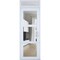 Vdomdoors Front Exterior Prehung FiberGlass Door Clear Glass See-through / Manux 8555 White Silk Clear Glass MANUX8555EXD-WS-W36 x H80+14-RH - alternate 2