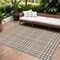 Homeroots 8' X 10' Brown And Beige Plaid Washable Indoor Outdoor Area Rug 601467 - alternate 1