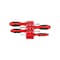 Tekton Square Screwdriver Set with Red Modular Organizers - 4 Inch Shanks, 4-Piece (#0 - #3) DWQ90101 - alternate 1