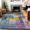 Homeroots 9' X 12' Blue Green And Purple Abstract Washable Indoor Outdoor Area Rug 604286 - alternate 7