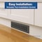Sierra Grates 2 in. H X 10 in. W 2-Way 45 Degree Louvered, Steel, Grey Toe Space Grille TSG210-GRY - alternate 3