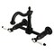 Kingston Brass Two-Handle Wall Mount Bridge Kitchen Faucet, Matte Black KS1260BPL - alternate 1